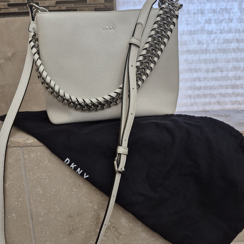 DKNY White Shoulder Bag - Picture 7 of 14